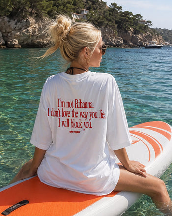 Heavy Oversized Tee - I Will Block You