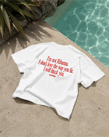 Heavy Oversized Tee - I Will Block You