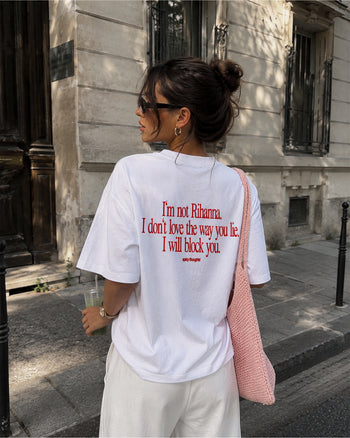 Heavy Oversized Tee - I Will Block You