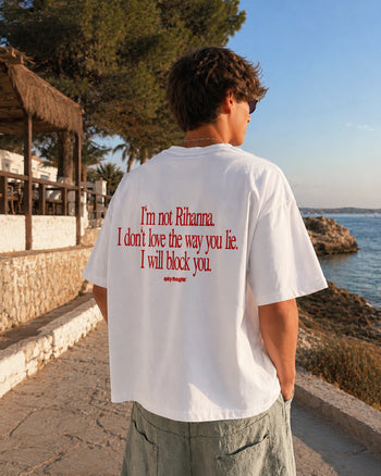 Heavy Oversized Tee - I Will Block You