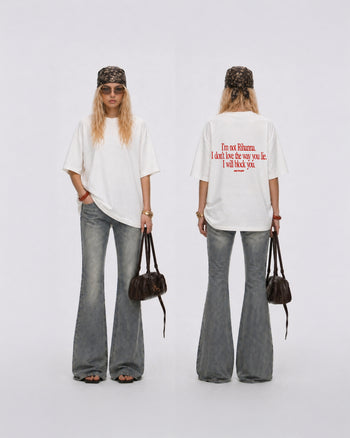 Heavy Oversized Tee - I Will Block You