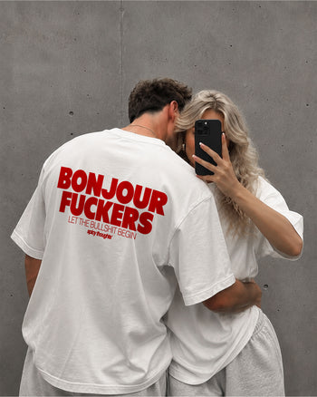Heavy Oversized Tee - Bonjour Fuckers