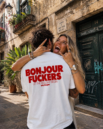 Heavy Oversized Tee - Bonjour Fuckers