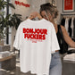 Heavy Oversized Tee - Bonjour Fuckers