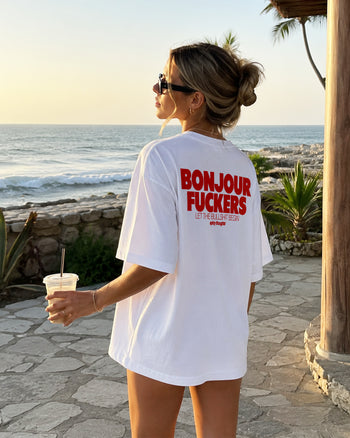 Heavy Oversized Tee - Bonjour Fuckers