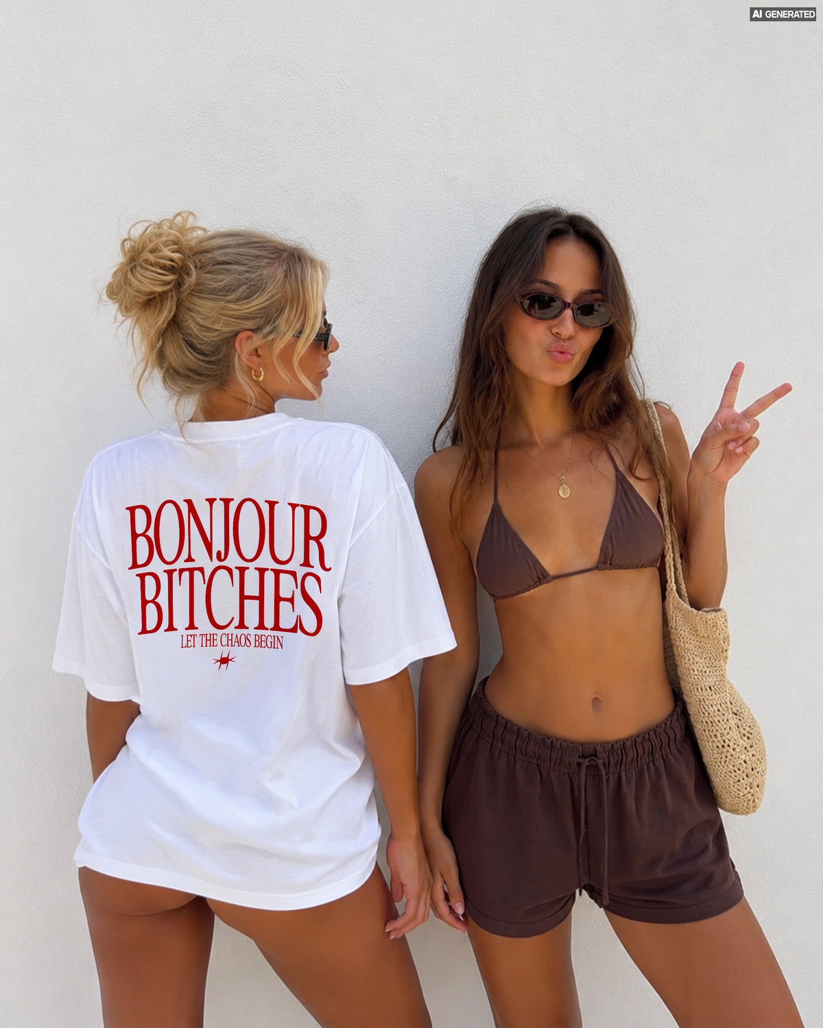 Heavy Oversized Tee - Bonjour Bitches