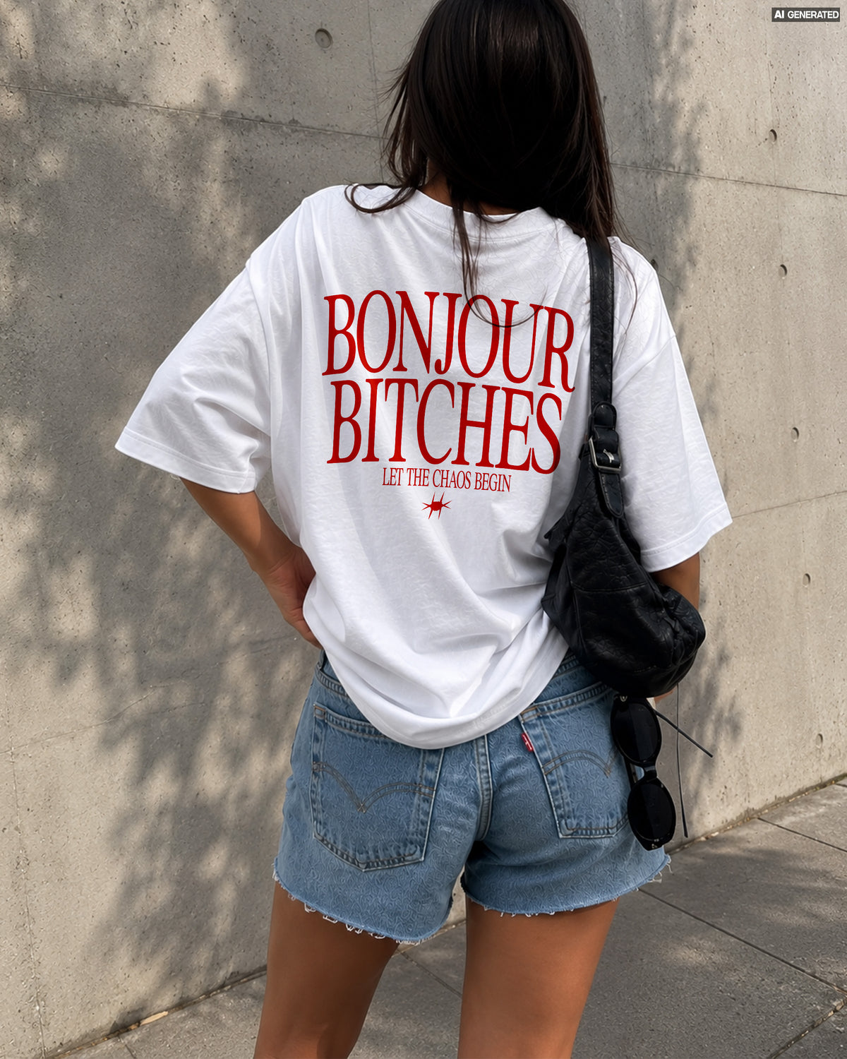 Heavy Oversized Tee - Bonjour Bitches