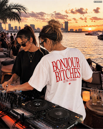 Heavy Oversized Tee - Bonjour Bitches