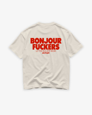 Heavy Oversized Tee - Bonjour Fuckers