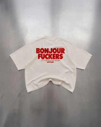 Heavy Oversized Tee - Bonjour Fuckers