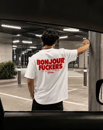 Heavy Oversized Tee - Bonjour Fuckers