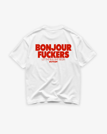 Heavy Oversized Tee - Bonjour Fuckers
