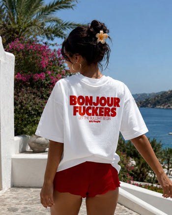 Heavy Oversized Tee - Bonjour Fuckers