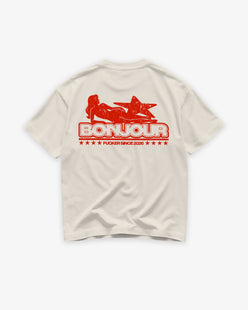 Heavy Oversized Tee - Bonjour Fuckers V2