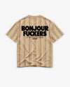Pinstripe Tee - Bonjour Fuckers