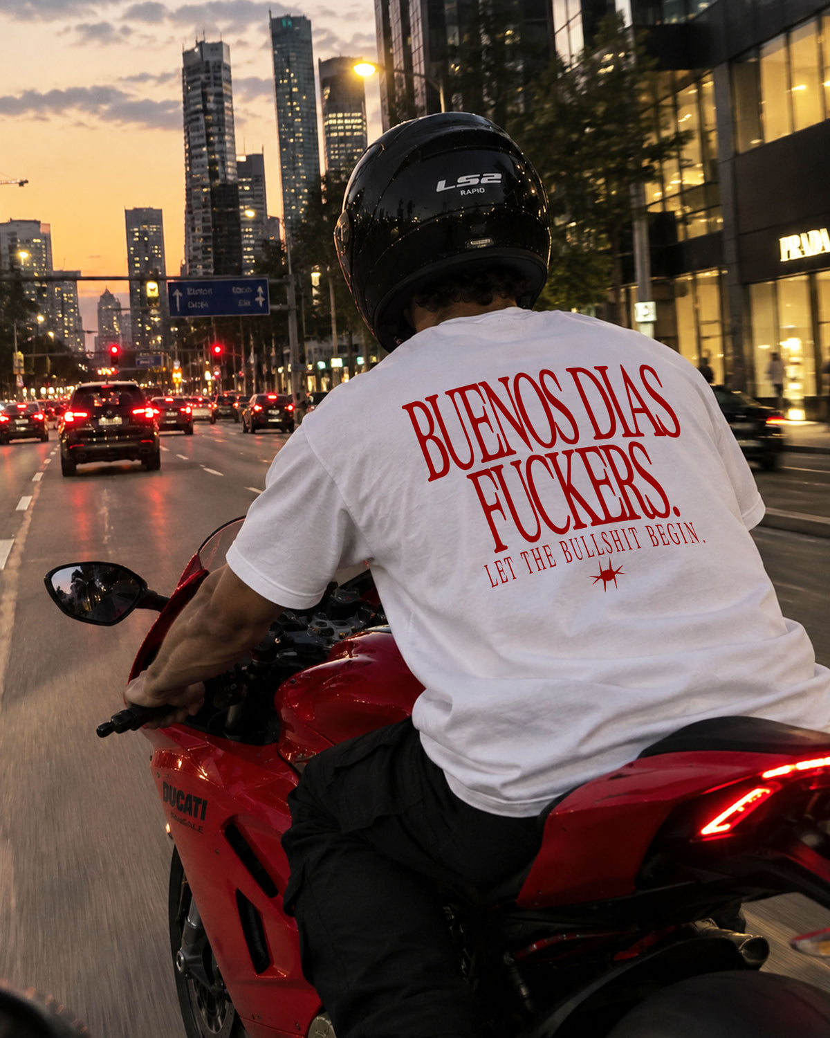 Heavy Oversized Tee - Buenos Dias Fuckers