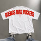 Heavy Oversized Tee - Buenos Dias Fuckers Back Arch