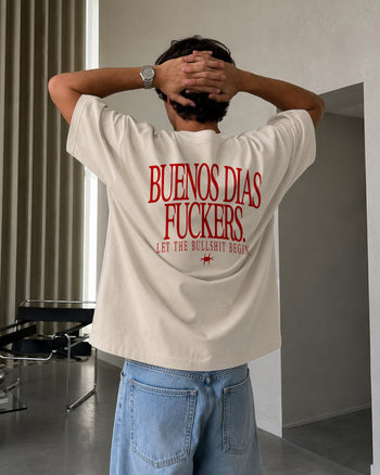 Heavy Oversized Tee - Buenos Dias Fuckers