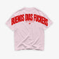 Heavy Oversized Tee - Buenos Dias Fuckers Back Arch