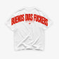 Heavy Oversized Tee - Buenos Dias Fuckers Back Arch
