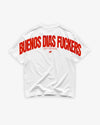 Heavy Oversized Tee - Buenos Dias Fuckers Back Arch