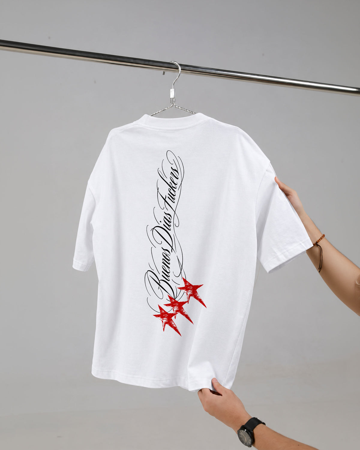 Heavy Oversized Tee - Buenos Dias Fuckers Stars
