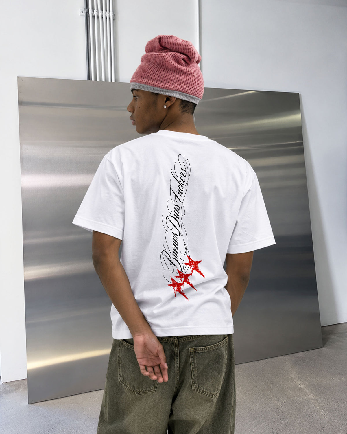 Heavy Oversized Tee - Buenos Dias Fuckers Stars