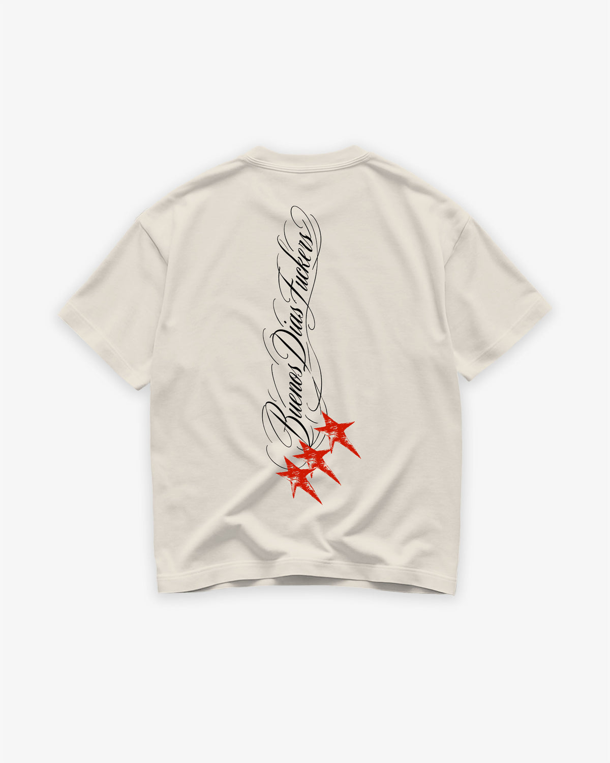 Heavy Oversized Tee - Buenos Dias Fuckers Stars