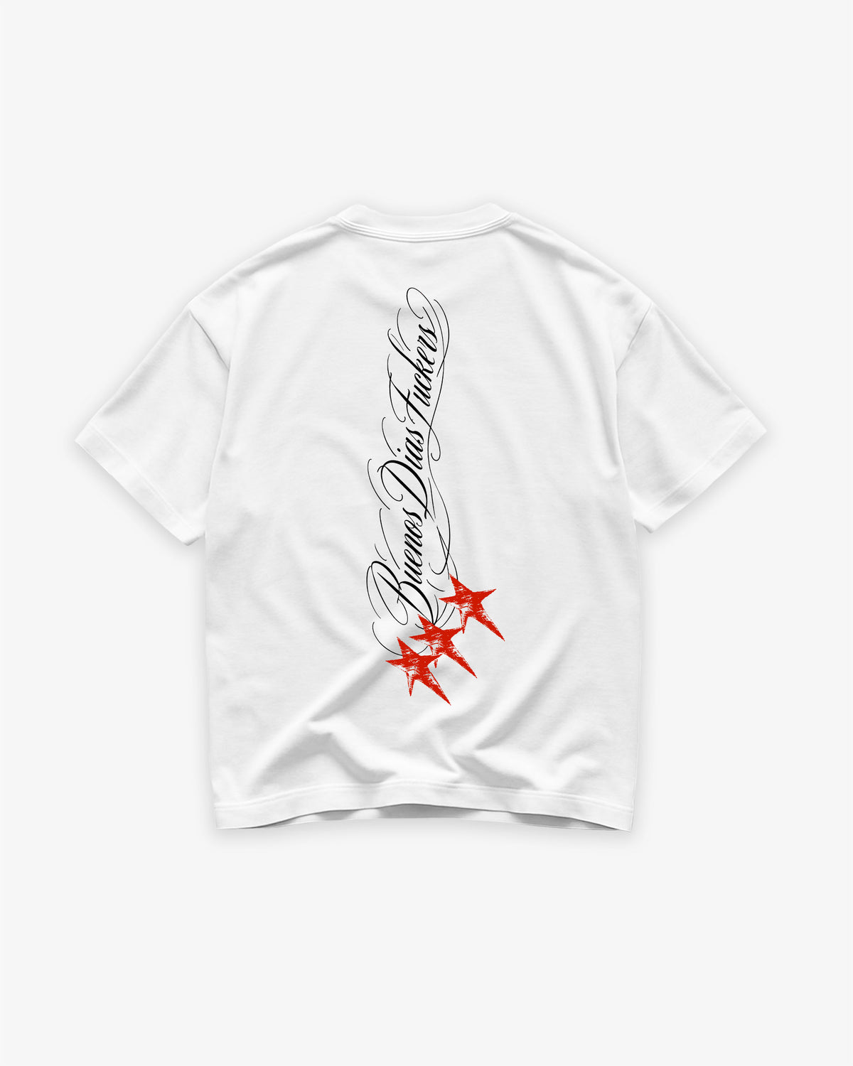 Heavy Oversized Tee - Buenos Dias Fuckers Stars