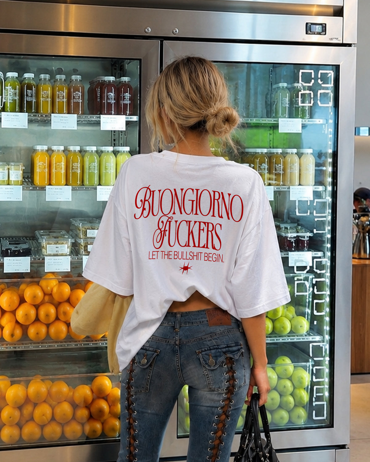 Heavy Oversized Tee - Buongiorno Fuckers