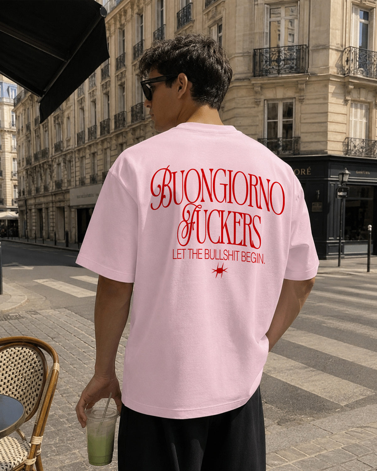 Heavy Oversized Tee - Buongiorno Fuckers