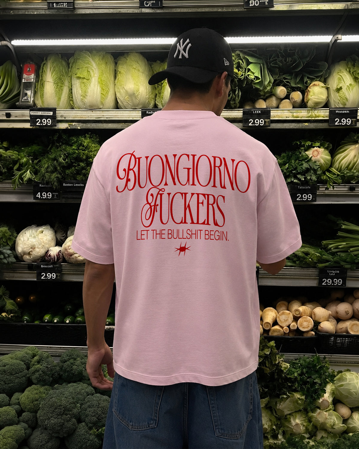 Heavy Oversized Tee - Buongiorno Fuckers