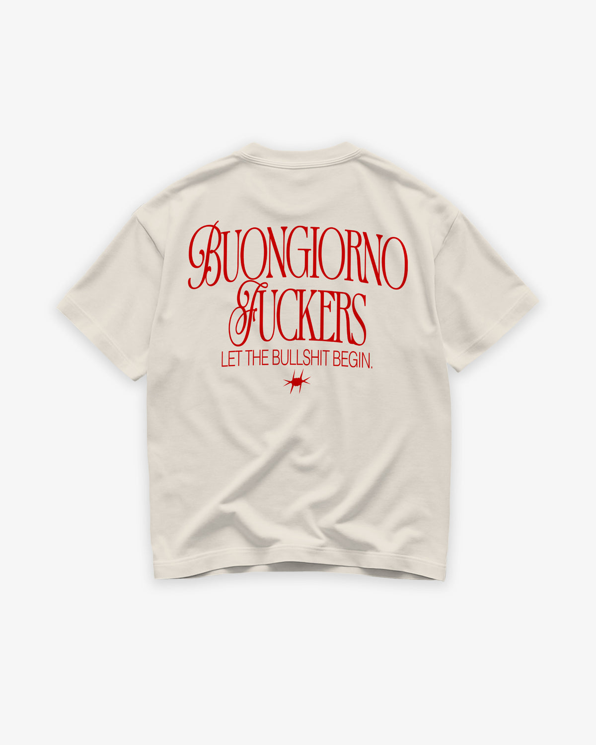 Heavy Oversized Tee - Buongiorno Fuckers