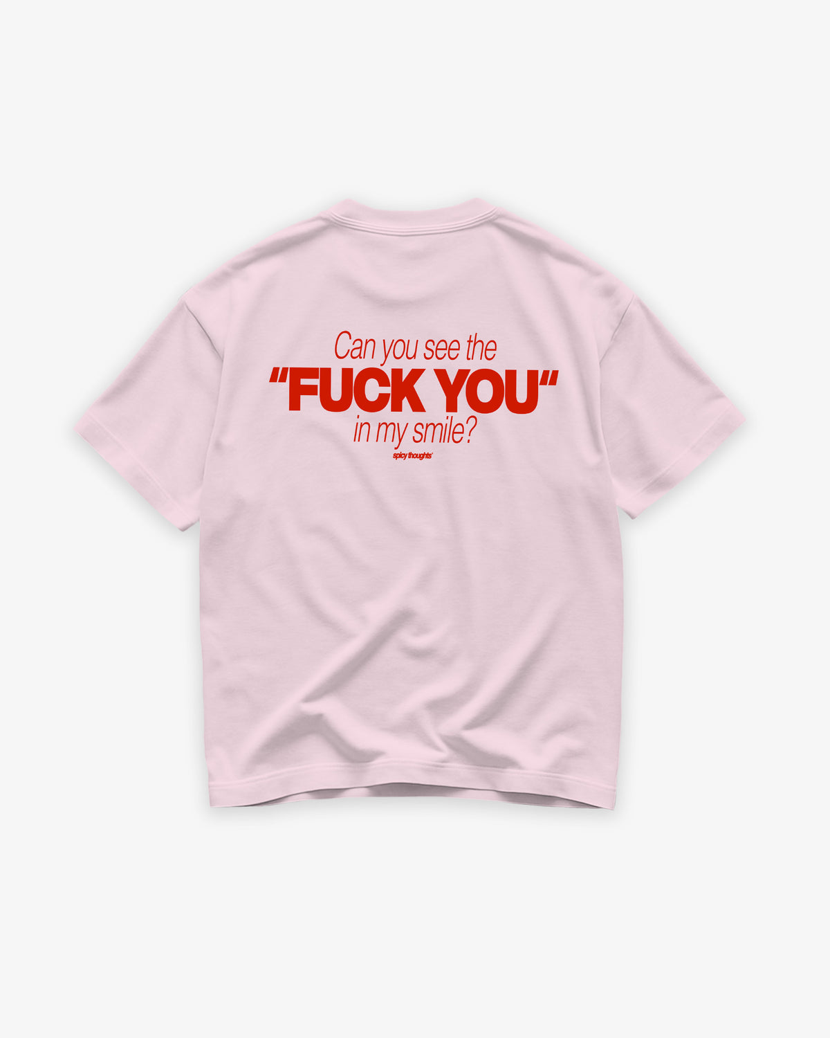 Heavy Oversized Tee - Can You See The Fuck You In My Smile