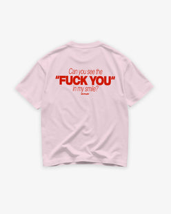Heavy Oversized Tee - Can You See The Fuck You In My Smile