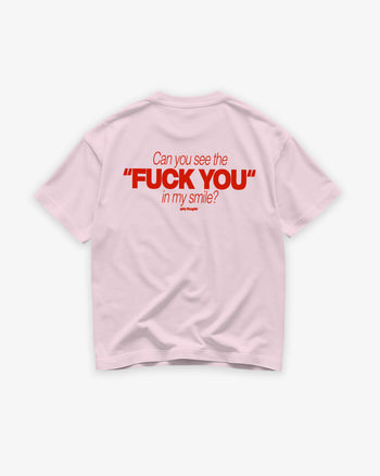 Heavy Oversized Tee - Can You See The Fuck You In My Smile