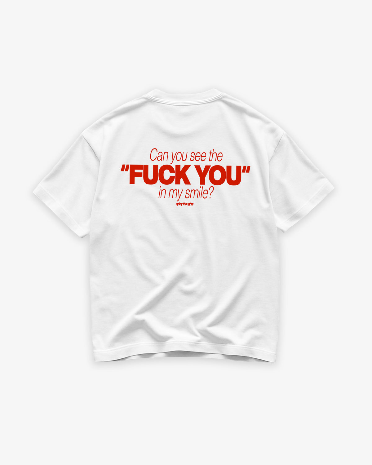Heavy Oversized Tee - Can You See The Fuck You In My Smile