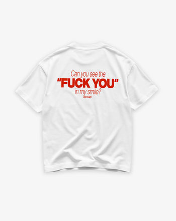 Heavy Oversized Tee - Can You See The Fuck You In My Smile