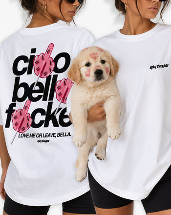 Heavy Oversized Tee - Ciao Bella Fucker Candy