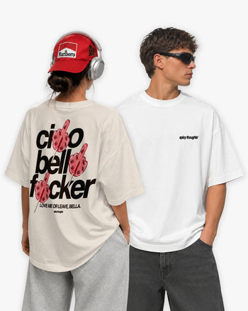 Heavy Oversized Tee - Ciao Bella Fucker Candy
