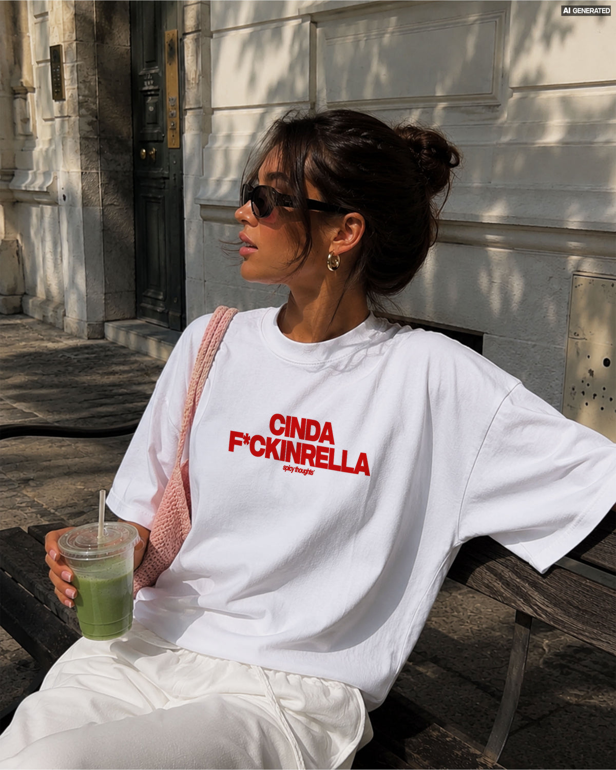 Heavy Oversized Tee - Cinda Fuckin Rella