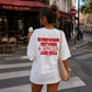 Heavy Oversized Tee - Somewhere Between A Depression And Ibiza