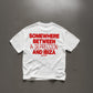 Heavy Oversized Tee - Somewhere Between A Depression And Ibiza