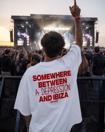 Heavy Oversized Tee - Somewhere Between A Depression And Ibiza