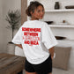 Heavy Oversized Tee - Somewhere Between A Depression And Ibiza