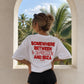 Heavy Oversized Tee - Somewhere Between A Depression And Ibiza