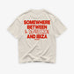 Heavy Oversized Tee - Somewhere Between A Depression And Ibiza