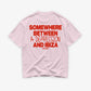 Heavy Oversized Tee - Somewhere Between A Depression And Ibiza