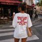 Heavy Oversized Tee - Enjoy Life, Stay Sexy and Don’t Give a Fuck