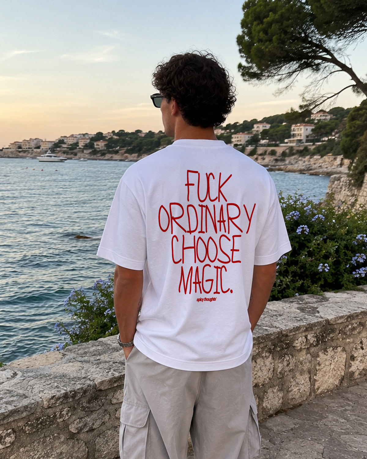 Heavy Oversized Tee - Fuck Ordinary, Choose Magic